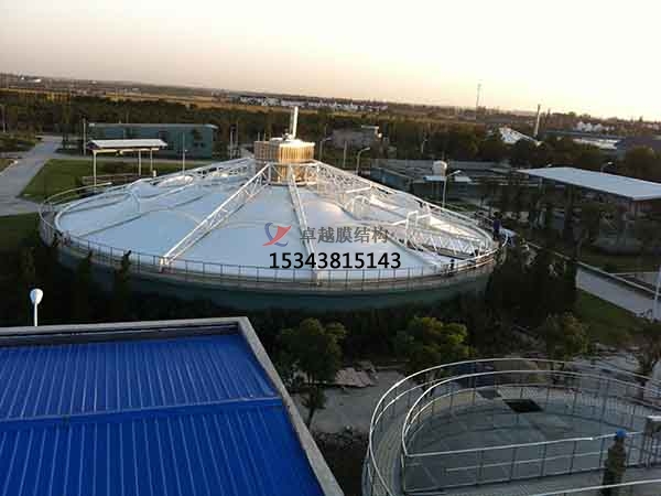 十堰市污水池反封閉罩棚設(shè)計施工、案例圖片 ?
